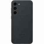 Husa Leather Cover pentru Samsung Galaxy S23+, Black